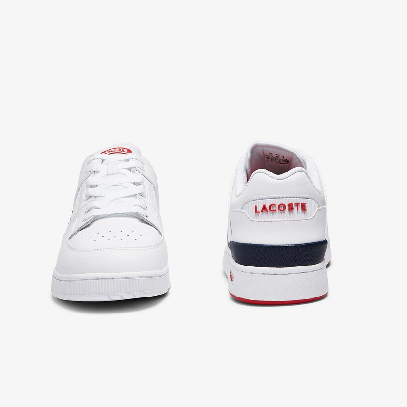 Tenis Lacoste Masculino Branco Bege Court Cage Leather ZU5-98699Z2