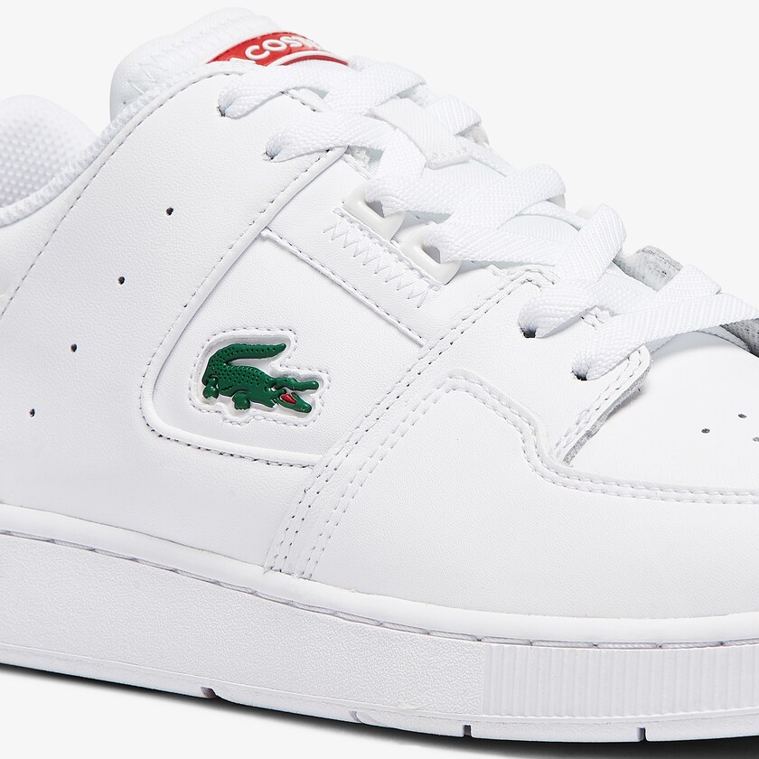 Tenis Lacoste Masculino Branco Bege Court Cage Leather ZU5-98699Z2