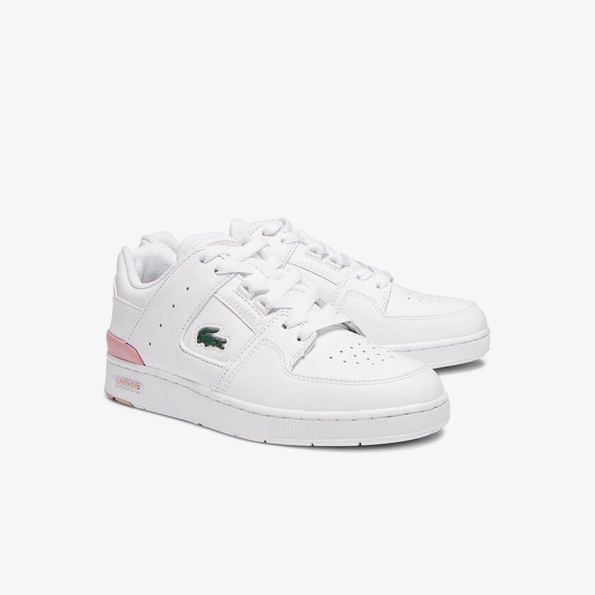 Tenis Lacoste Feminino Branco Luz Rosa Court Cage Sneaker MD6-62146T5