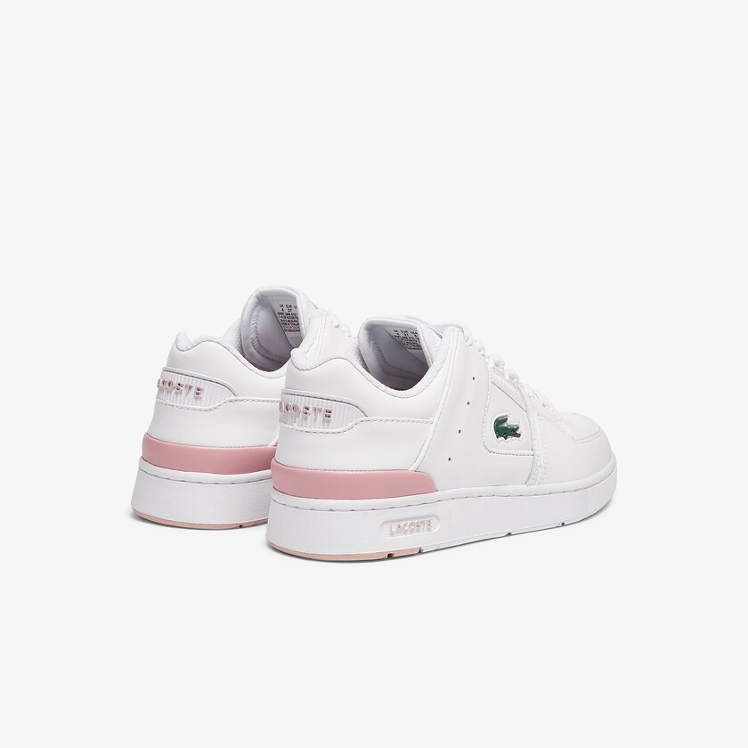 Tenis Lacoste Feminino Branco Luz Rosa Court Cage Sneaker MD6-62146T5