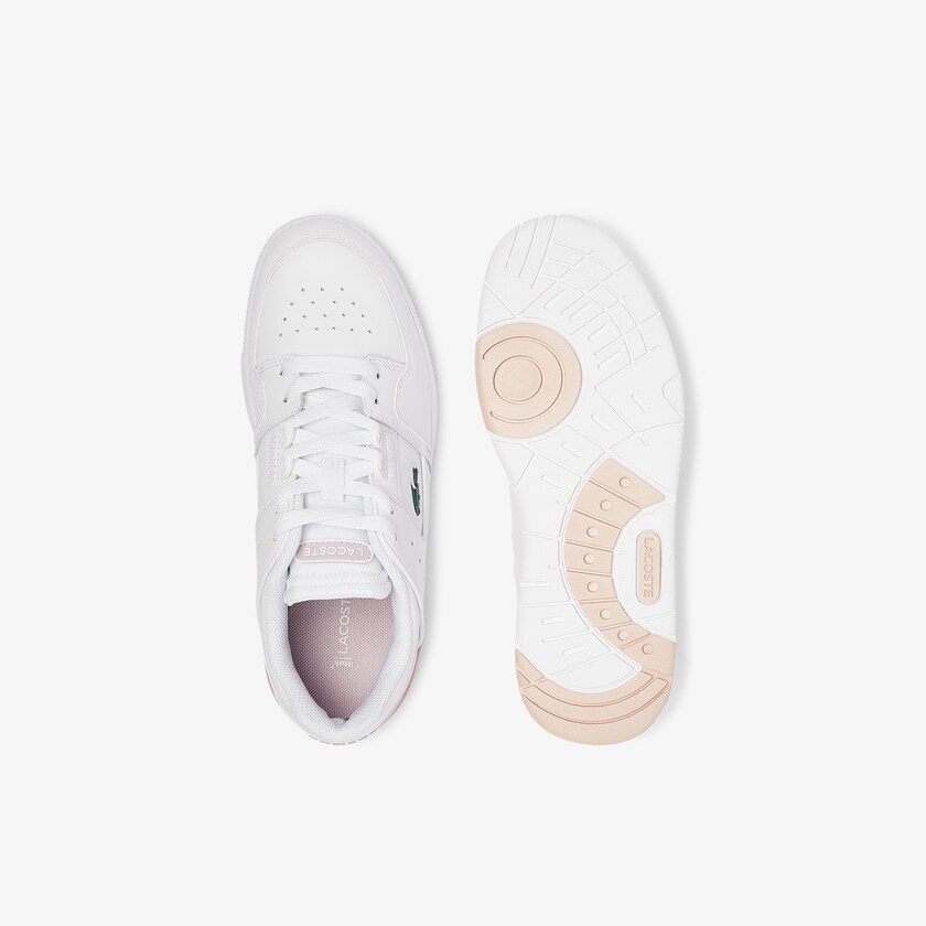 Tenis Lacoste Feminino Branco Luz Rosa Court Cage Sneaker MD6-62146T5