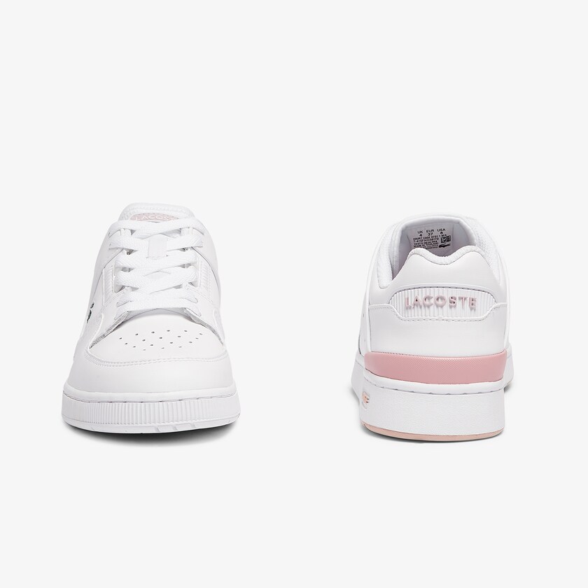 Tenis Lacoste Feminino Branco Luz Rosa Court Cage Sneaker MD6-62146T5