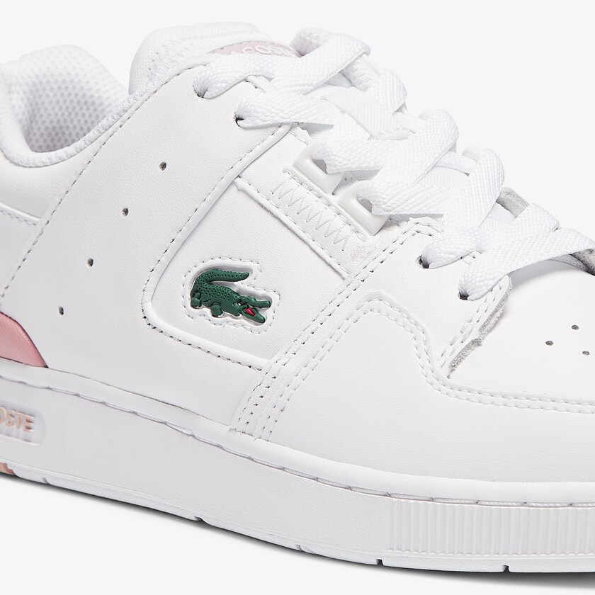 Tenis Lacoste Feminino Branco Luz Rosa Court Cage Sneaker MD6-62146T5