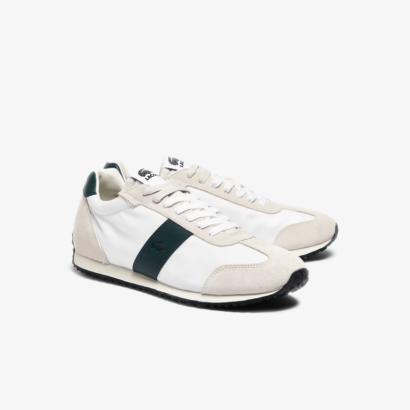 Tenis Lacoste Masculino Bege Verdes Court Pace Textile SC3-89038W6