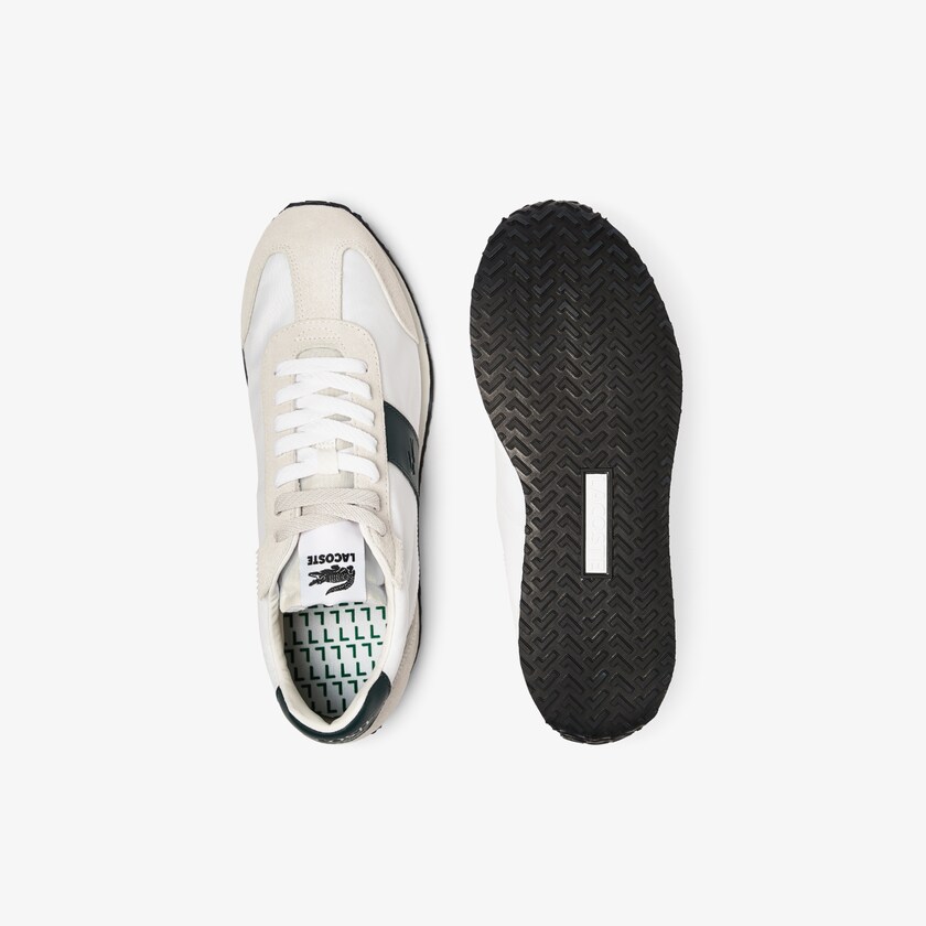 Tenis Lacoste Masculino Bege Verdes Court Pace Textile SC3-89038W6