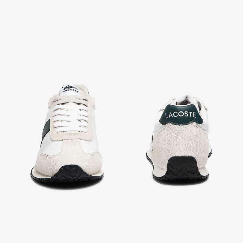 Tenis Lacoste Masculino Bege Verdes Court Pace Textile SC3-89038W6