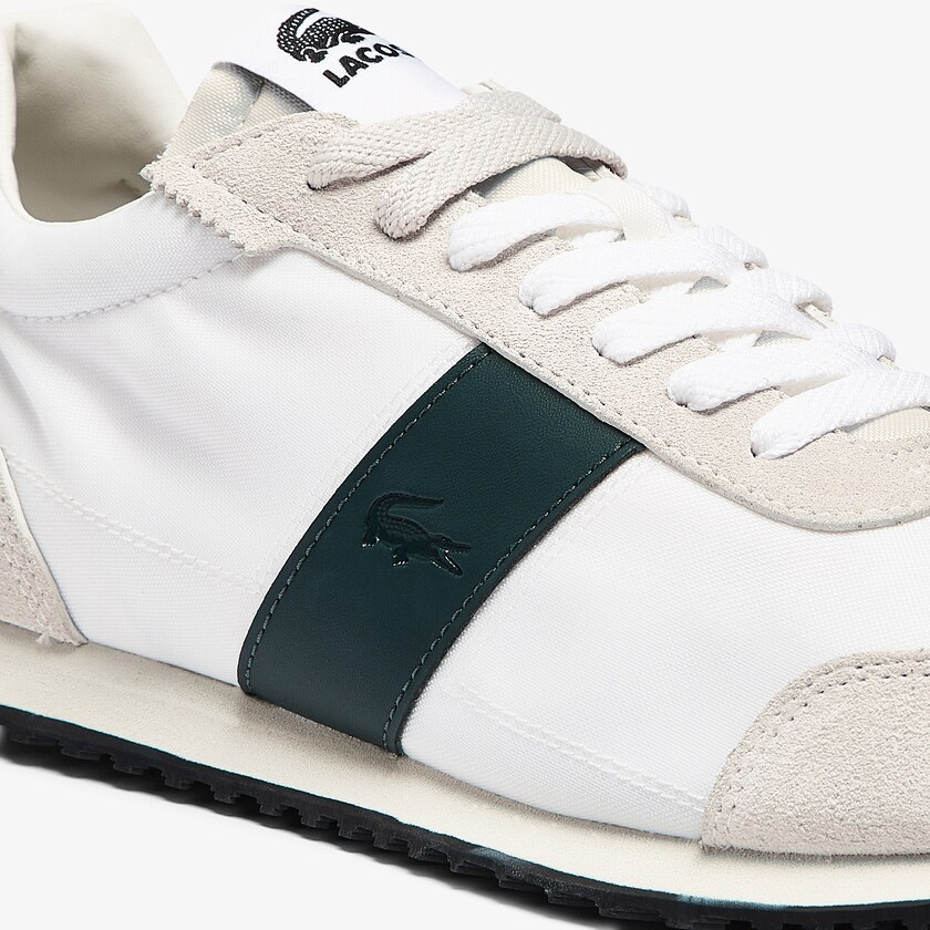 Tenis Lacoste Masculino Bege Verdes Court Pace Textile SC3-89038W6