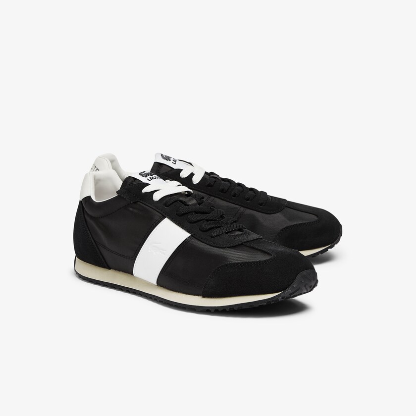Tenis Lacoste Masculino Pretas Cinzentas Court Pace Textile and Suede KT6-77037D0