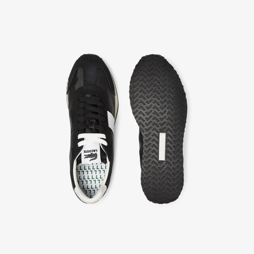 Tenis Lacoste Masculino Pretas Cinzentas Court Pace Textile and Suede KT6-77037D0