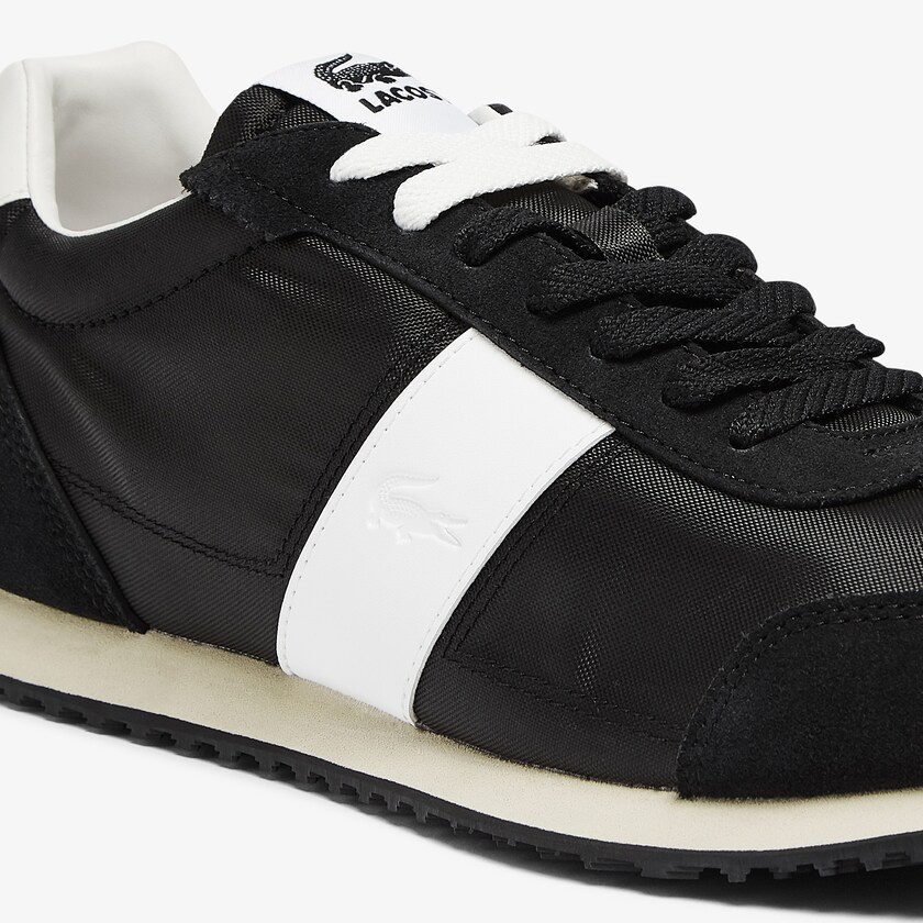 Tenis Lacoste Masculino Pretas Cinzentas Court Pace Textile and Suede KT6-77037D0