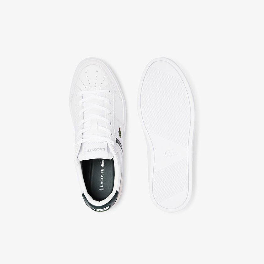 Tenis Lacoste Masculino Branco Courtline Leather and Textile CU4-10351Q0