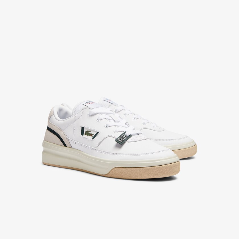 Tenis Lacoste Masculino Branco G80 Leather and Suede WA7-47464V5