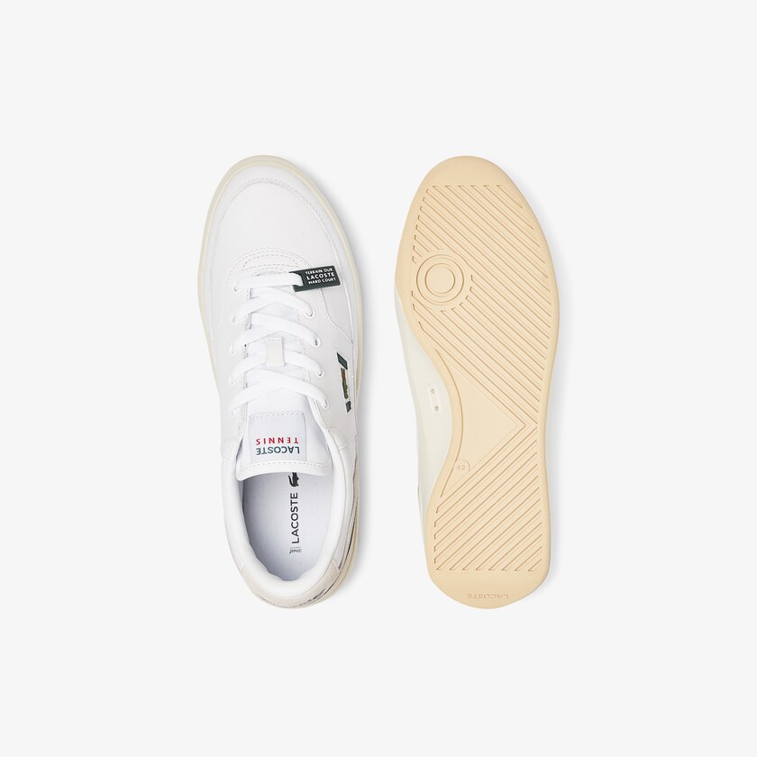 Tenis Lacoste Masculino Branco G80 Leather and Suede WA7-47464V5