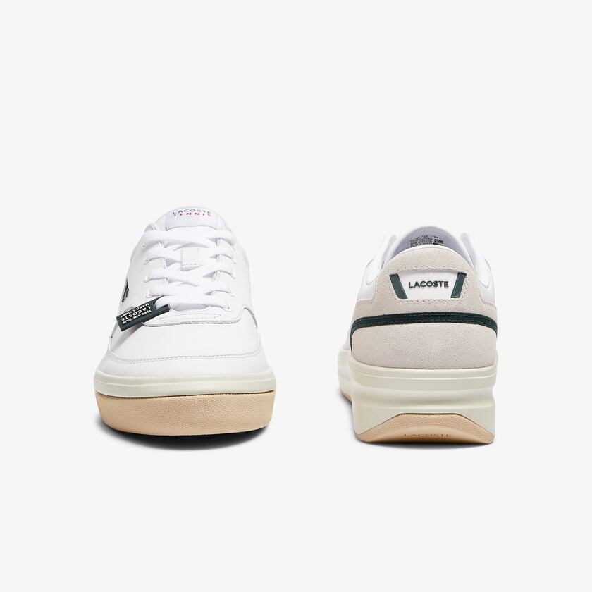 Tenis Lacoste Masculino Branco G80 Leather and Suede WA7-47464V5