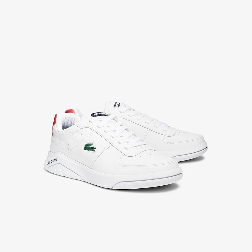 Tenis Lacoste Masculino Branco Bege Game Advance Leather QP7-43954P6