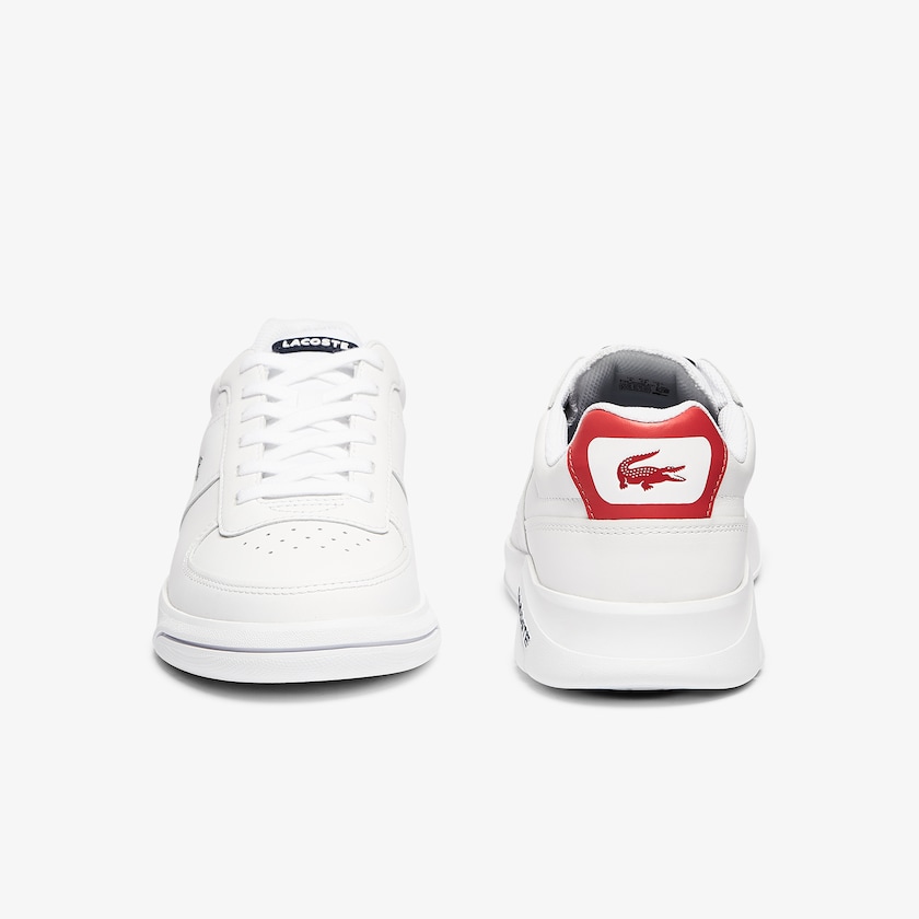 Tenis Lacoste Masculino Branco Bege Game Advance Leather QP7-43954P6