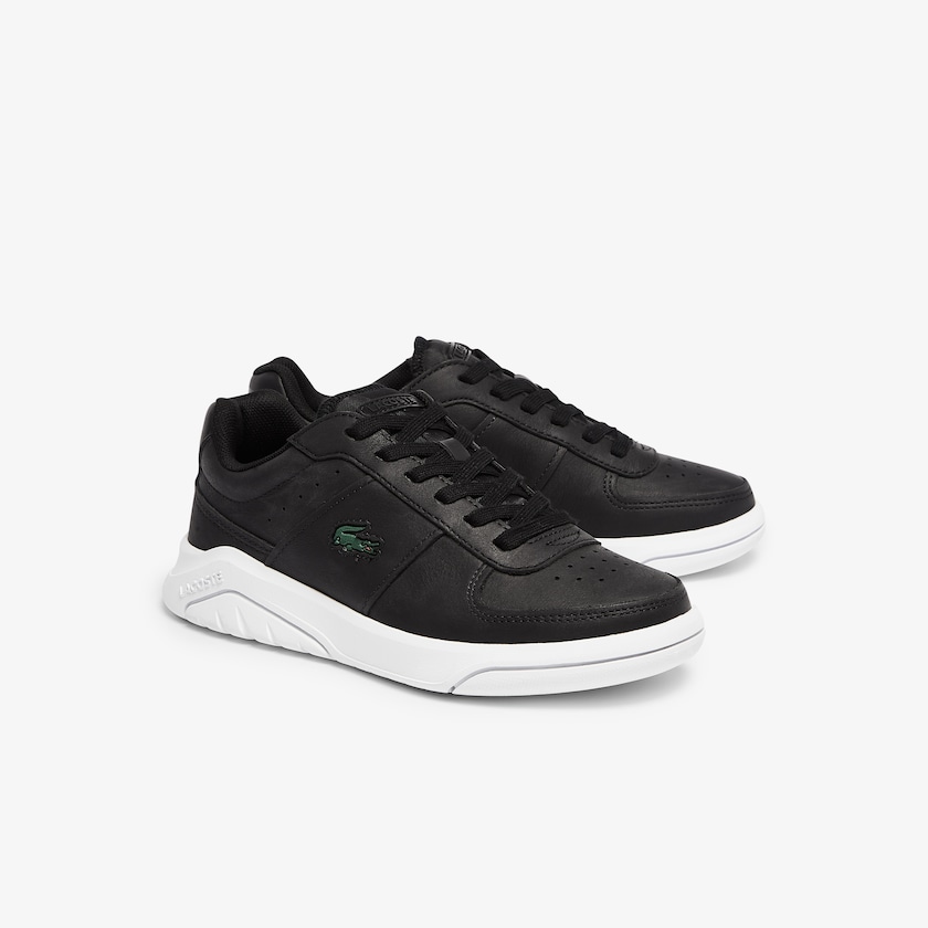 Tenis Lacoste Feminino Pretas Branco Game Advance Leather and Synthetic CY9-29832I6