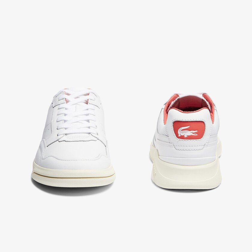 Tenis Lacoste Masculino Branco Bege Game Advance Luxe Leather and Synthetic BI4-86198W2