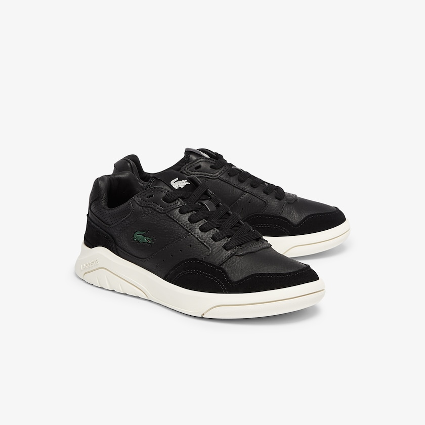 Tenis Lacoste Feminino Pretas Cinzentas Game Advance Luxe Leather and Suede GR2-69316N7