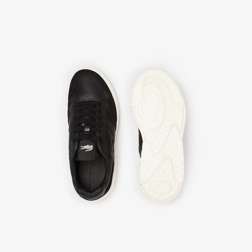Tenis Lacoste Feminino Pretas Cinzentas Game Advance Luxe Leather and Suede GR2-69316N7