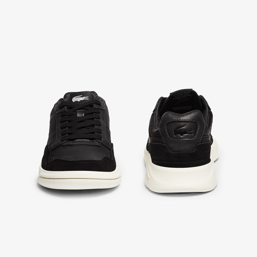 Tenis Lacoste Feminino Pretas Cinzentas Game Advance Luxe Leather and Suede GR2-69316N7