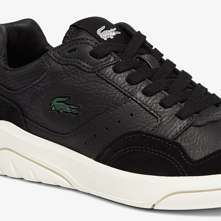 Tenis Lacoste Feminino Pretas Cinzentas Game Advance Luxe Leather and Suede GR2-69316N7