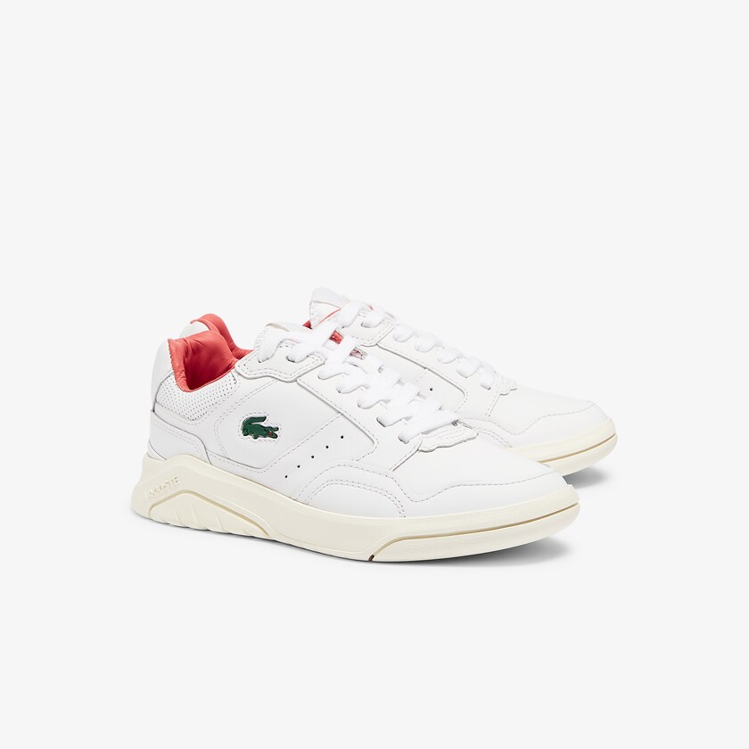 Tenis Lacoste Feminino Branco Bege Game Advance Luxe Leather RK9-45174D2