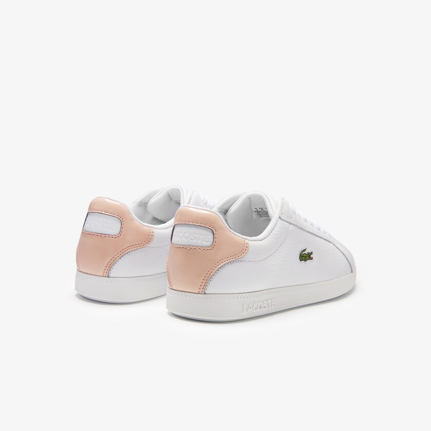 Tenis Lacoste Feminino Branco Luz Laranja Graduate Leather EN9-51645I7