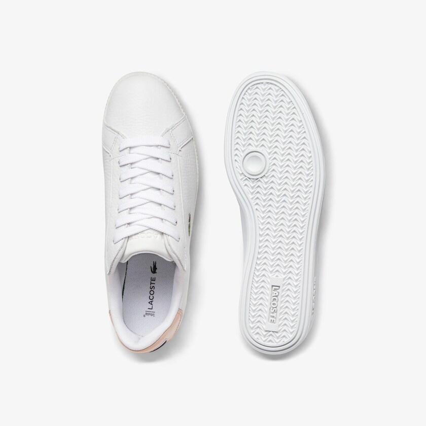 Tenis Lacoste Feminino Branco Luz Laranja Graduate Leather EN9-51645I7