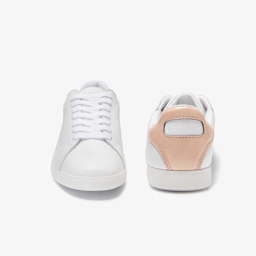 Tenis Lacoste Feminino Branco Luz Laranja Graduate Leather EN9-51645I7
