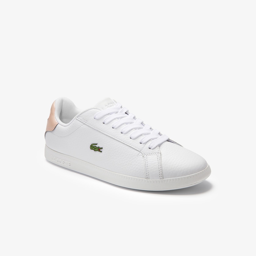 Tenis Lacoste Feminino Branco Luz Laranja Graduate Leather EN9-51645I7