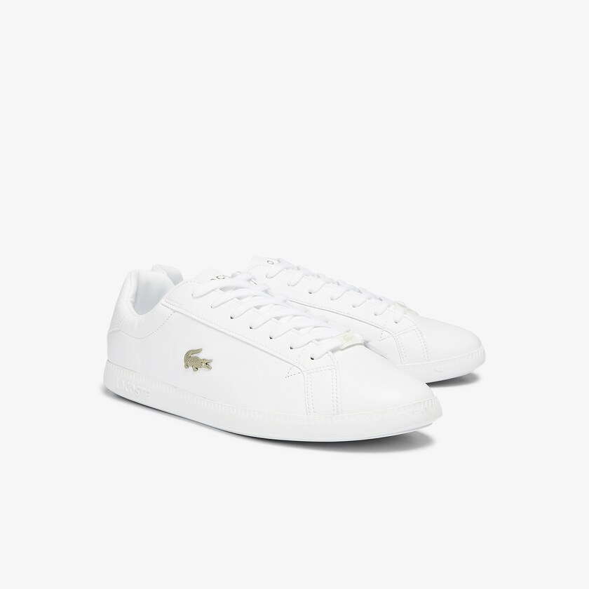 Tenis Lacoste Masculino Branco Graduate Leather and Synthetic IC1-93409C2