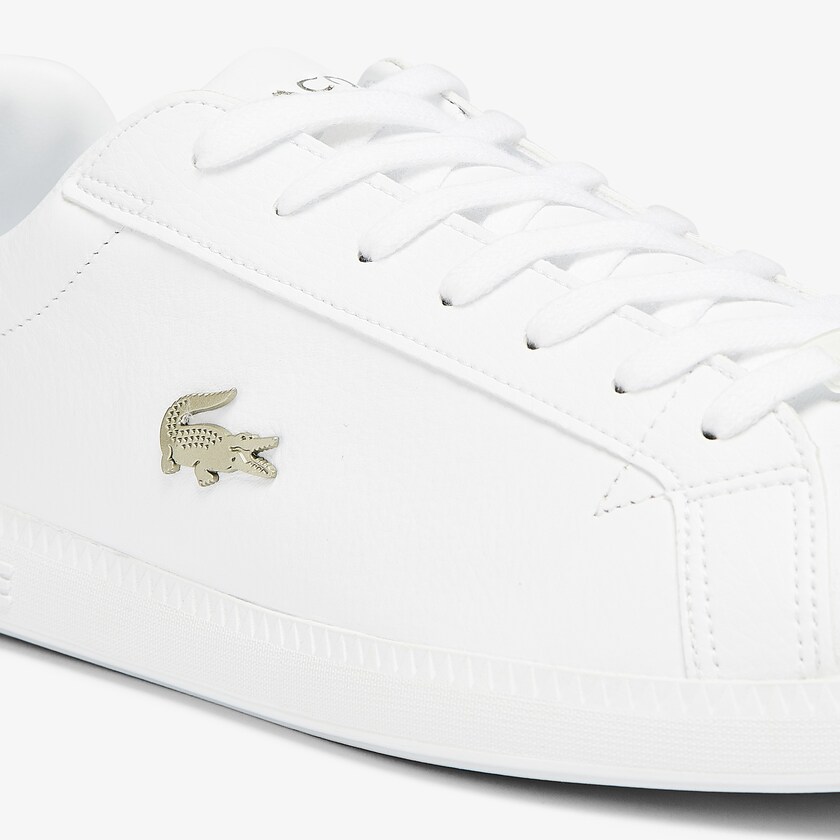 Tenis Lacoste Masculino Branco Graduate Leather and Synthetic IC1-93409C2
