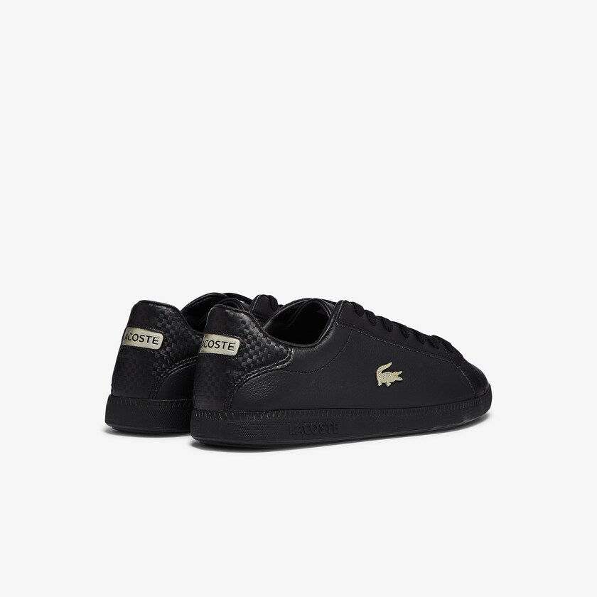 Tenis Lacoste Masculino Pretas Graduate Leather and Synthetic TD8-08560F7