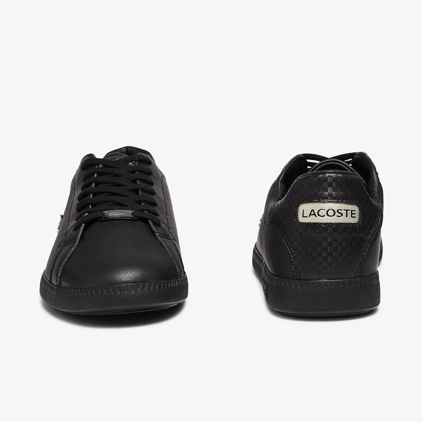 Tenis Lacoste Masculino Pretas Graduate Leather and Synthetic TD8-08560F7