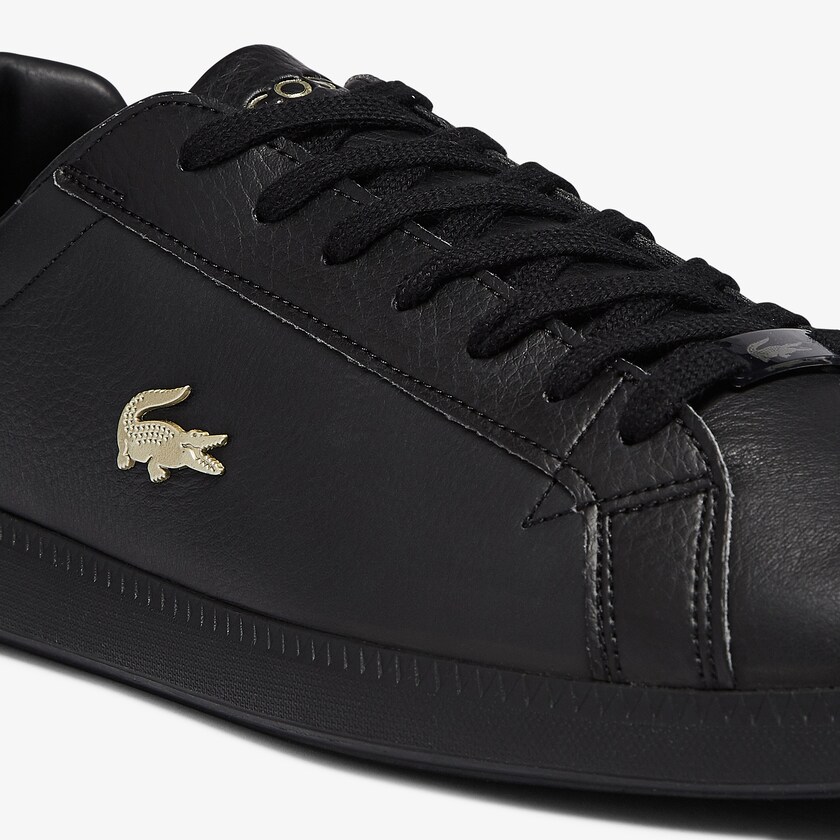 Tenis Lacoste Masculino Pretas Graduate Leather and Synthetic TD8-08560F7