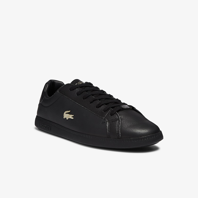 Tenis Lacoste Masculino Pretas Graduate Leather and Synthetic TD8-08560F7