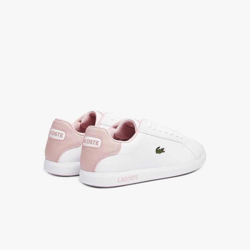 Tenis Lacoste Criança Branco Rosa Graduate Synthetic GC6-29632S3
