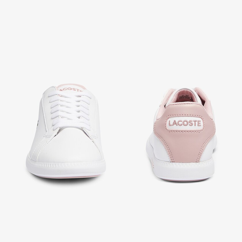 Tenis Lacoste Criança Branco Rosa Graduate Synthetic GC6-29632S3