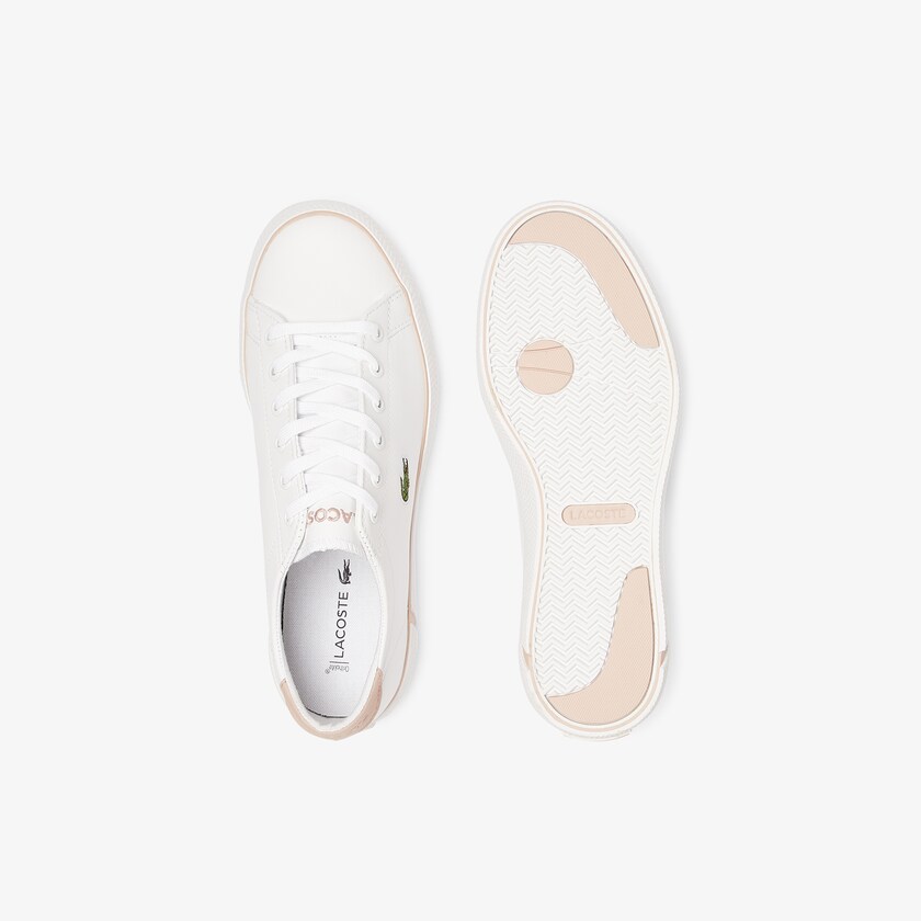 Tenis Lacoste Feminino Branco Rosa Gripshot BL Leather and Synthetic EI0-36243B4