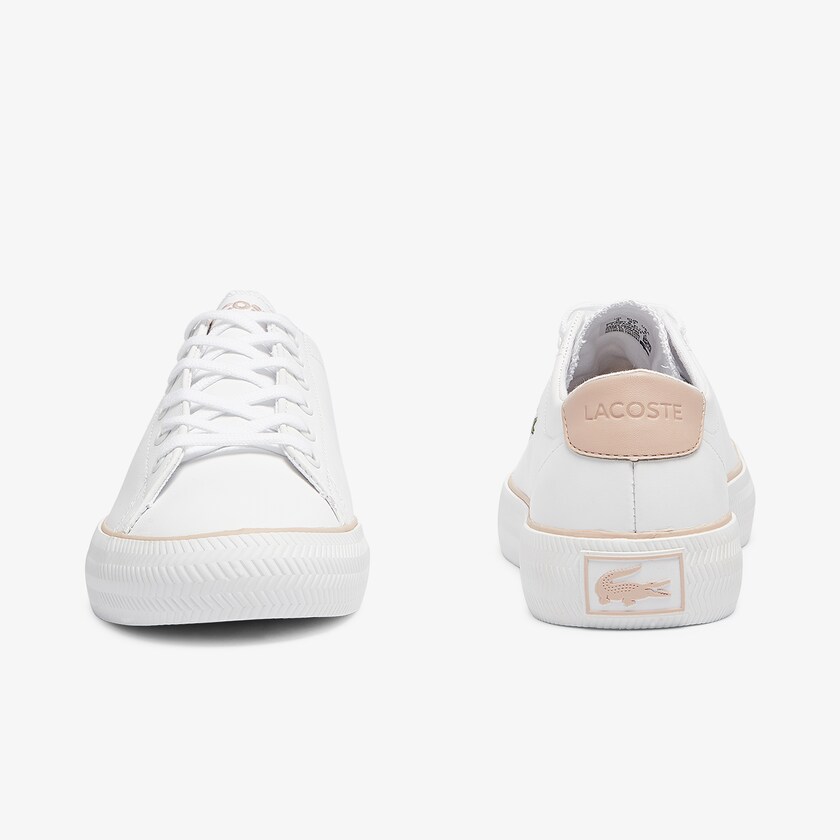 Tenis Lacoste Feminino Branco Rosa Gripshot BL Leather and Synthetic EI0-36243B4
