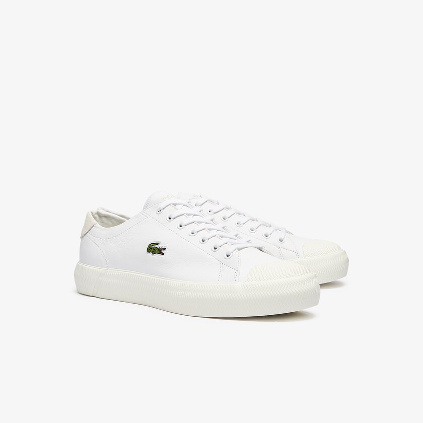 Tenis Lacoste Masculino Branco Cinzentas Gripshot Leather EH7-62366N0