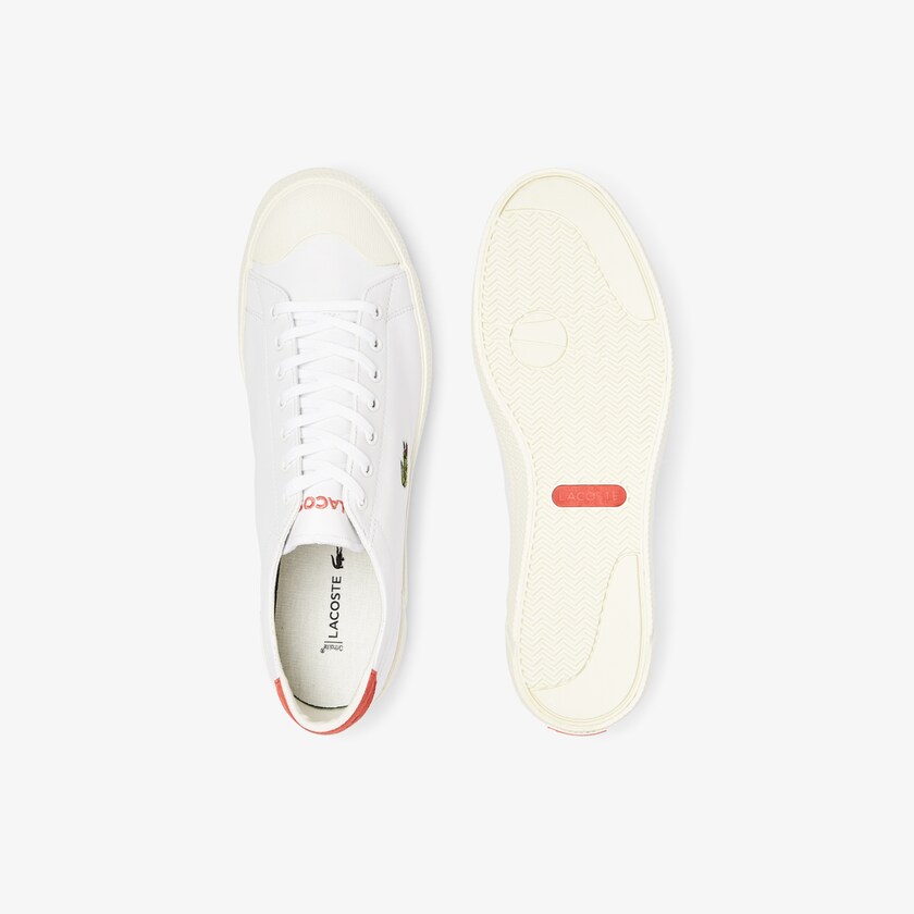 Tenis Lacoste Masculino Branco Bege Gripshot Leather YK3-34983A4