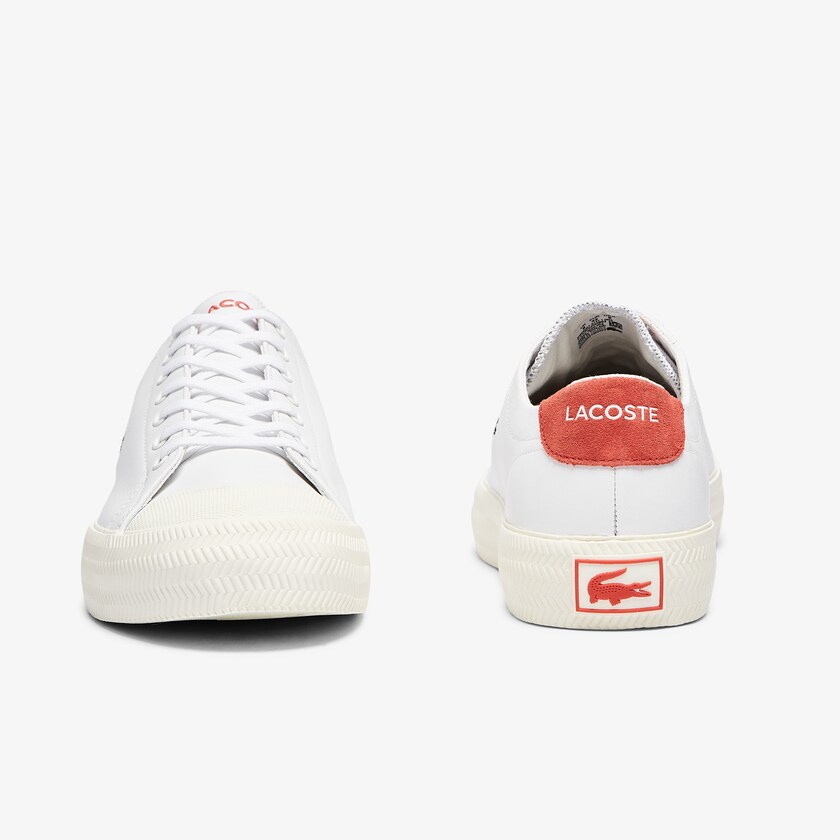 Tenis Lacoste Masculino Branco Bege Gripshot Leather YK3-34983A4