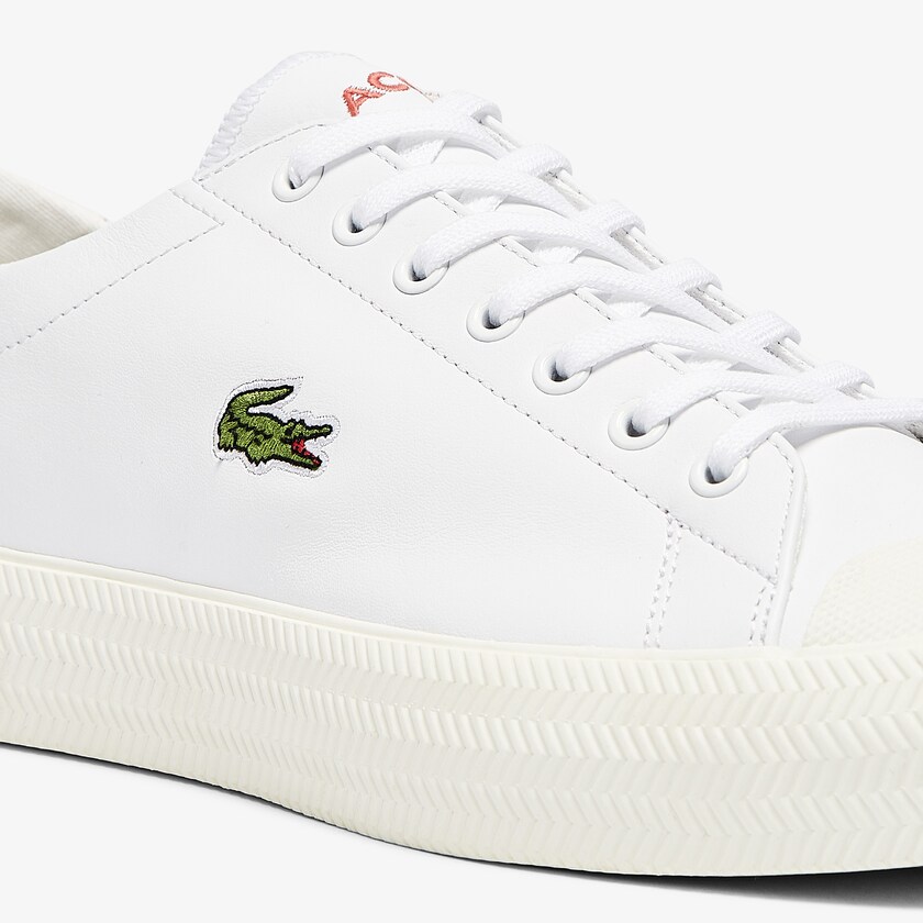 Tenis Lacoste Masculino Branco Bege Gripshot Leather YK3-34983A4