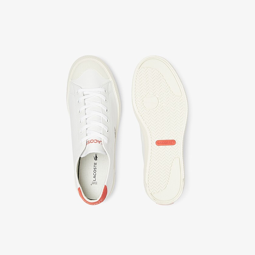 Tenis Lacoste Feminino Branco Bege Gripshot Leather and Suede CD5-09250O1