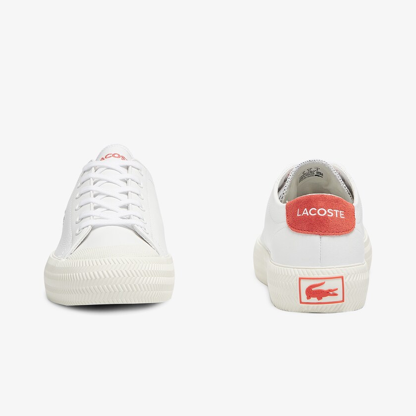 Tenis Lacoste Feminino Branco Bege Gripshot Leather and Suede CD5-09250O1