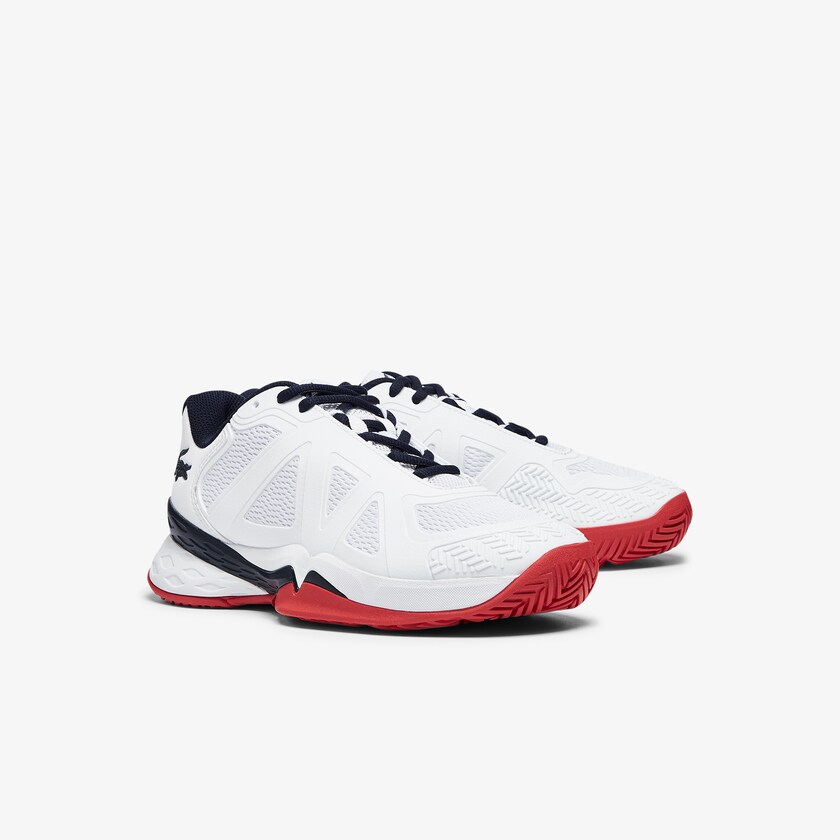 Tenis Lacoste Feminino Branco Coral LC Scale II Textile HN2-75017S9