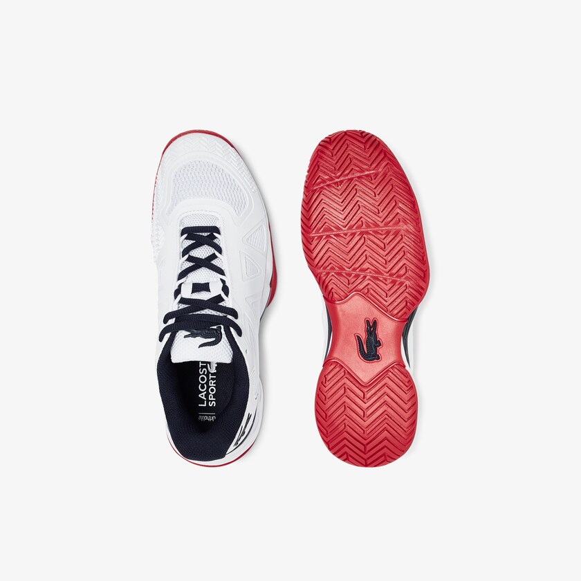 Tenis Lacoste Feminino Branco Coral LC Scale II Textile HN2-75017S9