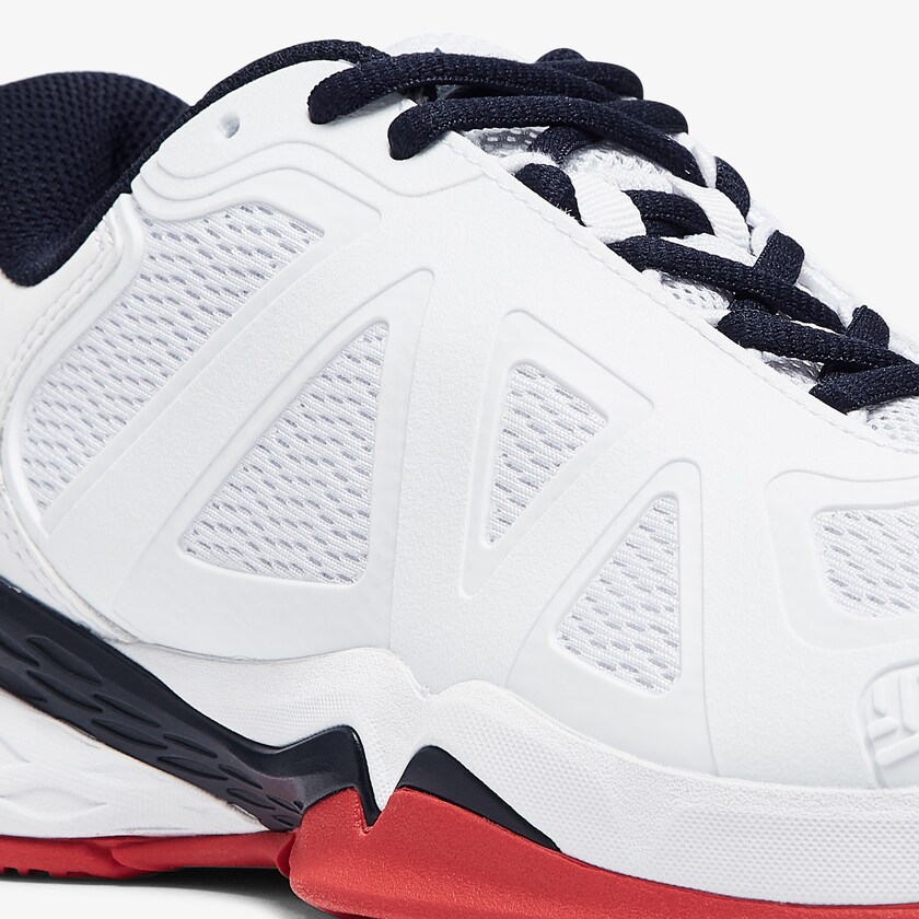 Tenis Lacoste Feminino Branco Coral LC Scale II Textile HN2-75017S9